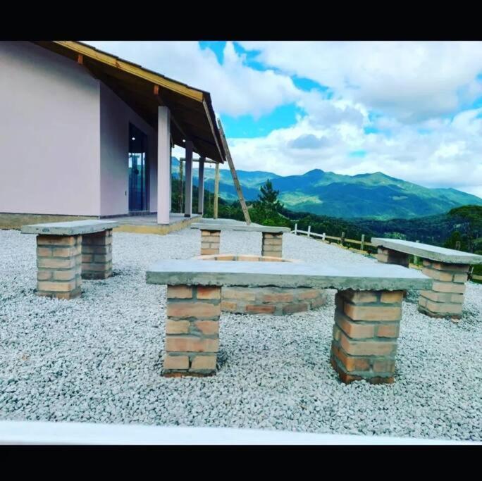 Cabana Recanto Do Arruda Para Casal Em Aguas Mornas エクステリア 写真