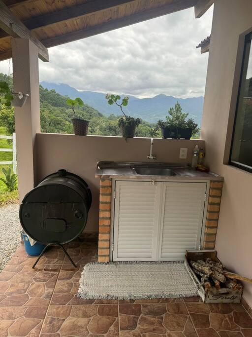 Cabana Recanto Do Arruda Para Casal Em Aguas Mornas エクステリア 写真