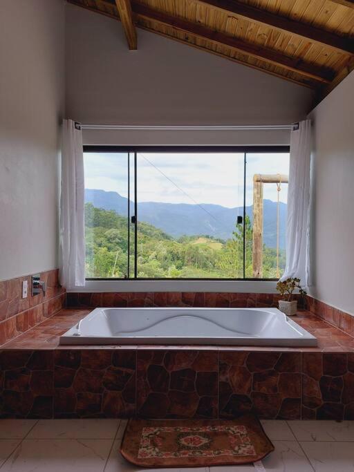 Cabana Recanto Do Arruda Para Casal Em Aguas Mornas エクステリア 写真